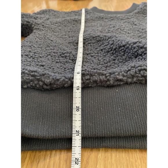 Truth By Republic Textured Faux Fur Gray Boxy Pullover Sweater Women Size XS - Picture 9 of 10